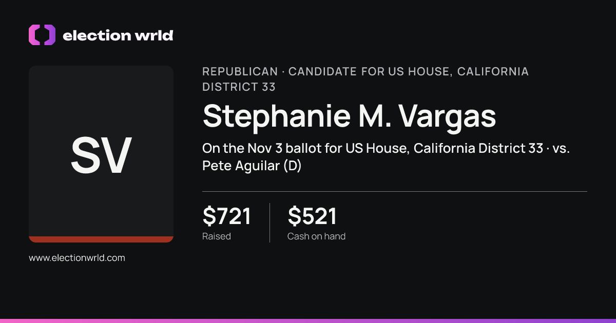 Profile card for Stephanie M. Vargas