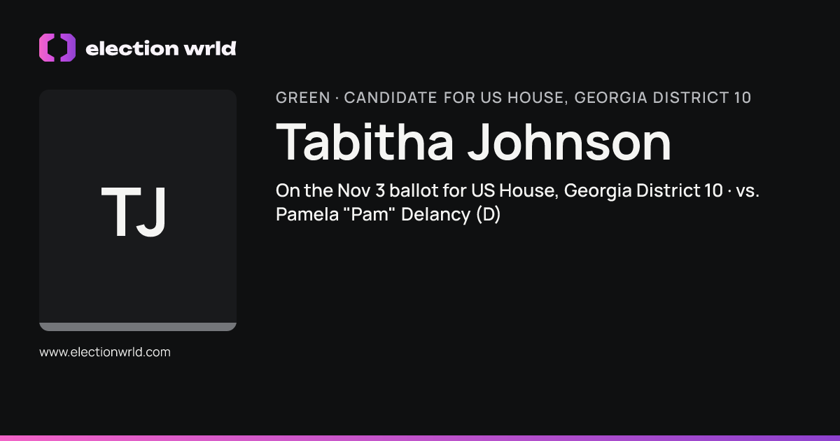 Profile card for Tabitha Johnson