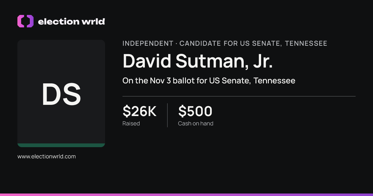 Profile card for David Sutman, Jr.