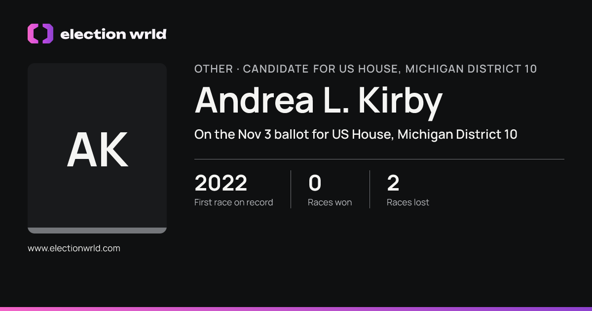 Profile card for Andrea L. Kirby