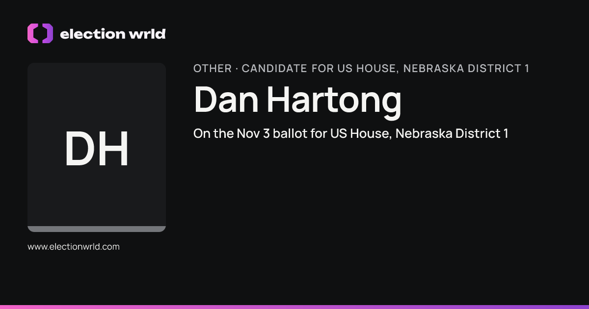 Profile card for Dan Hartong