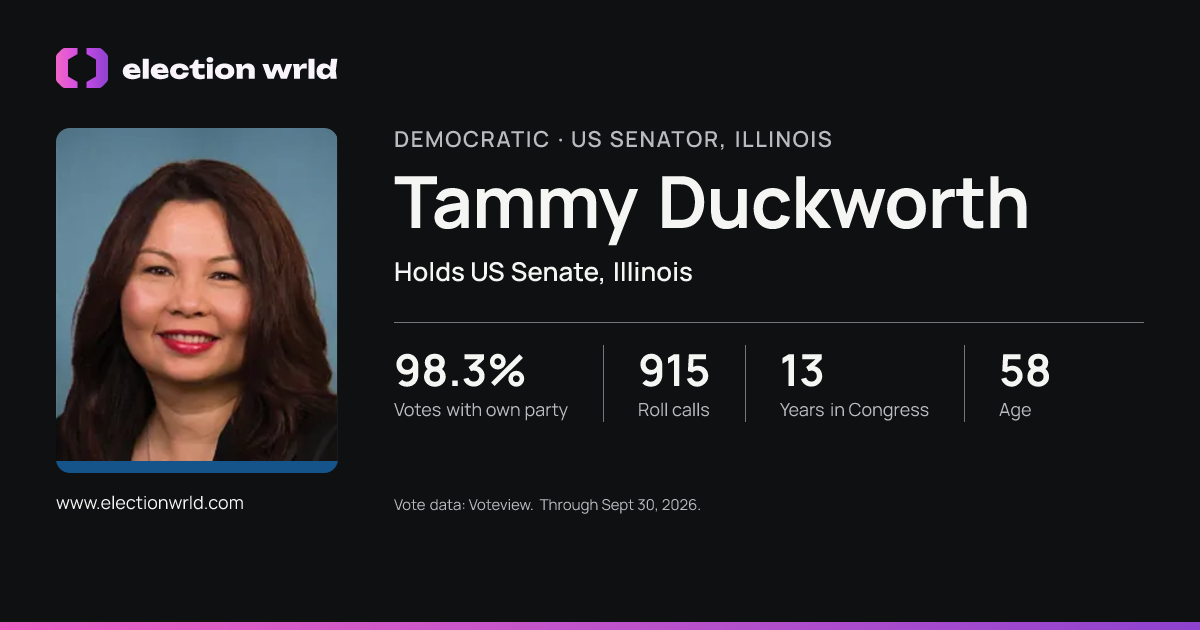 Profile card for Tammy Duckworth