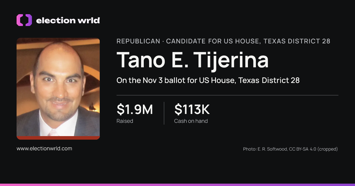 Profile card for Tano E. Tijerina