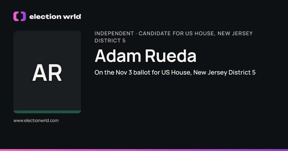 Profile card for Adam Rueda