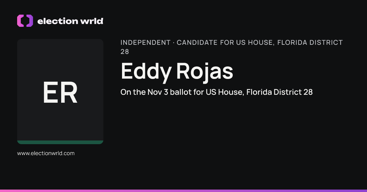 Profile card for Eddy Rojas
