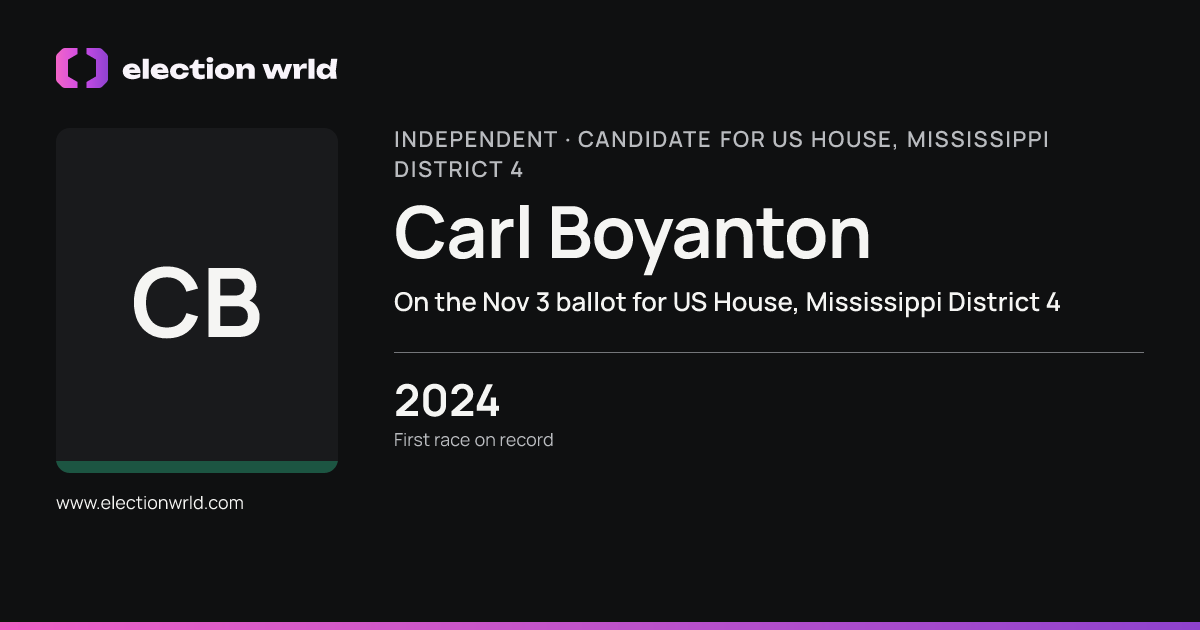 Profile card for Carl Boyanton