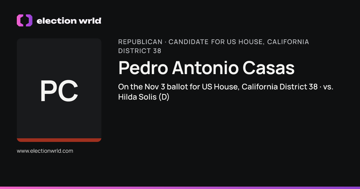 Profile card for Pedro Antonio Casas