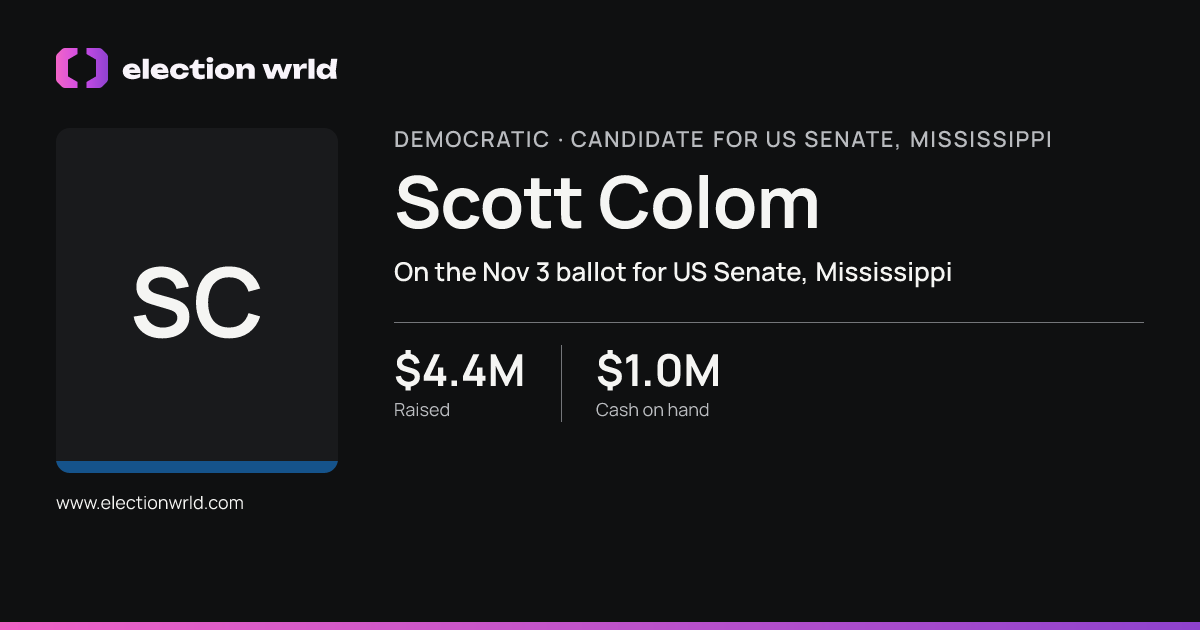 Profile card for Scott Colom
