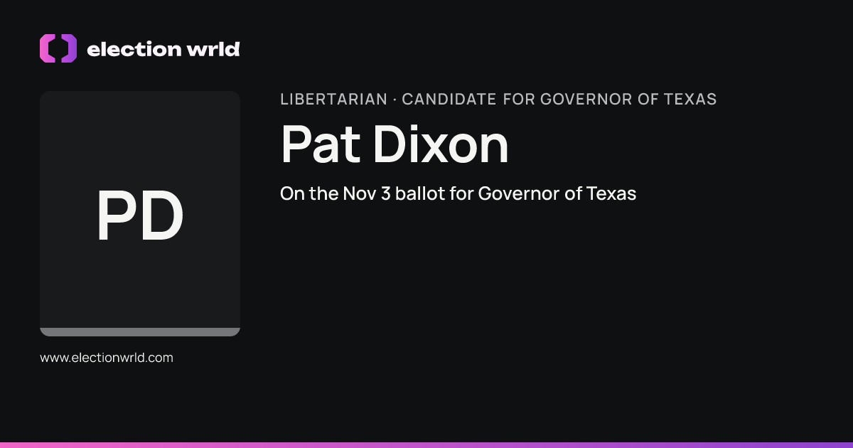 Profile card for Pat Dixon