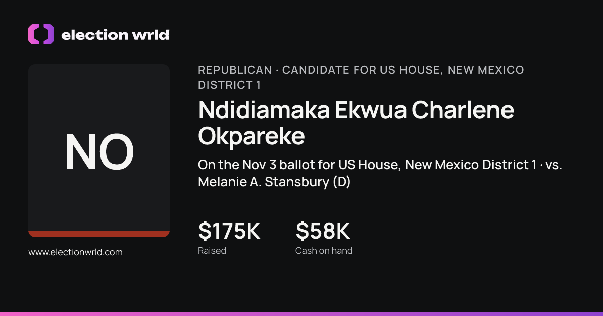 Profile card for Ndidiamaka Ekwua Charlene Okpareke