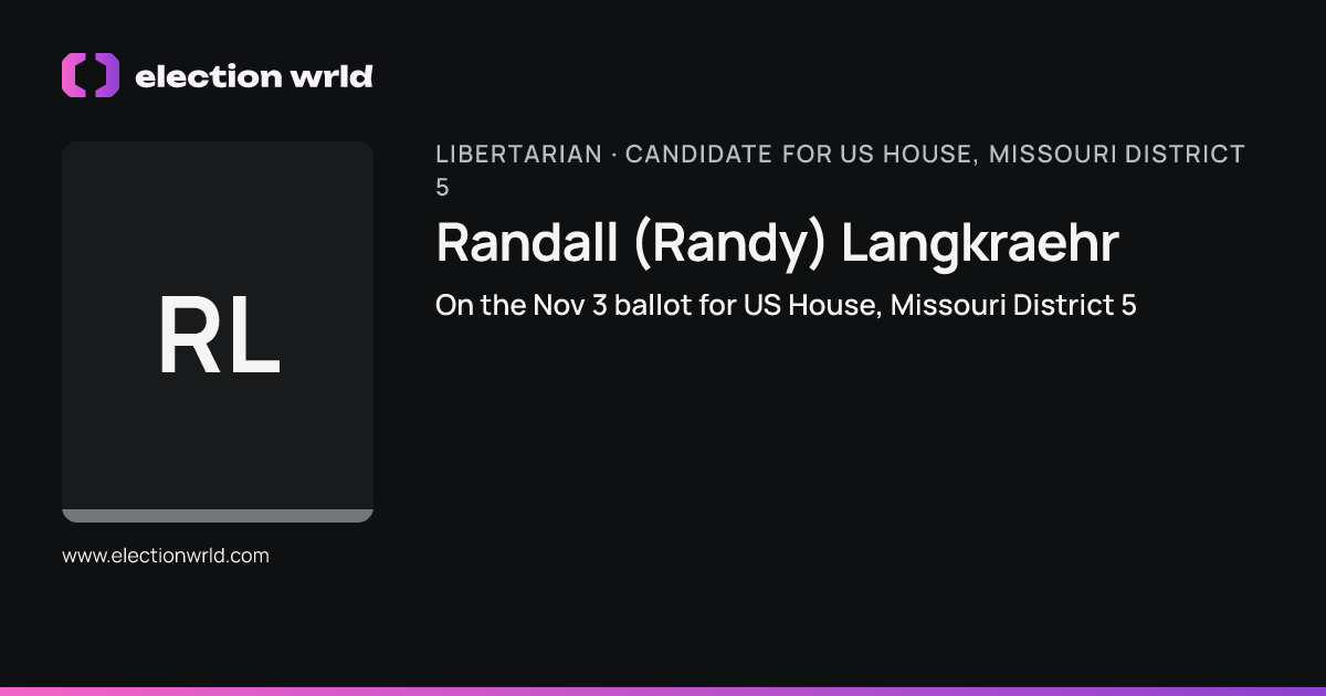 Profile card for Randall (Randy) Langkraehr