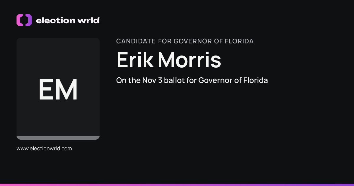Profile card for Erik Morris