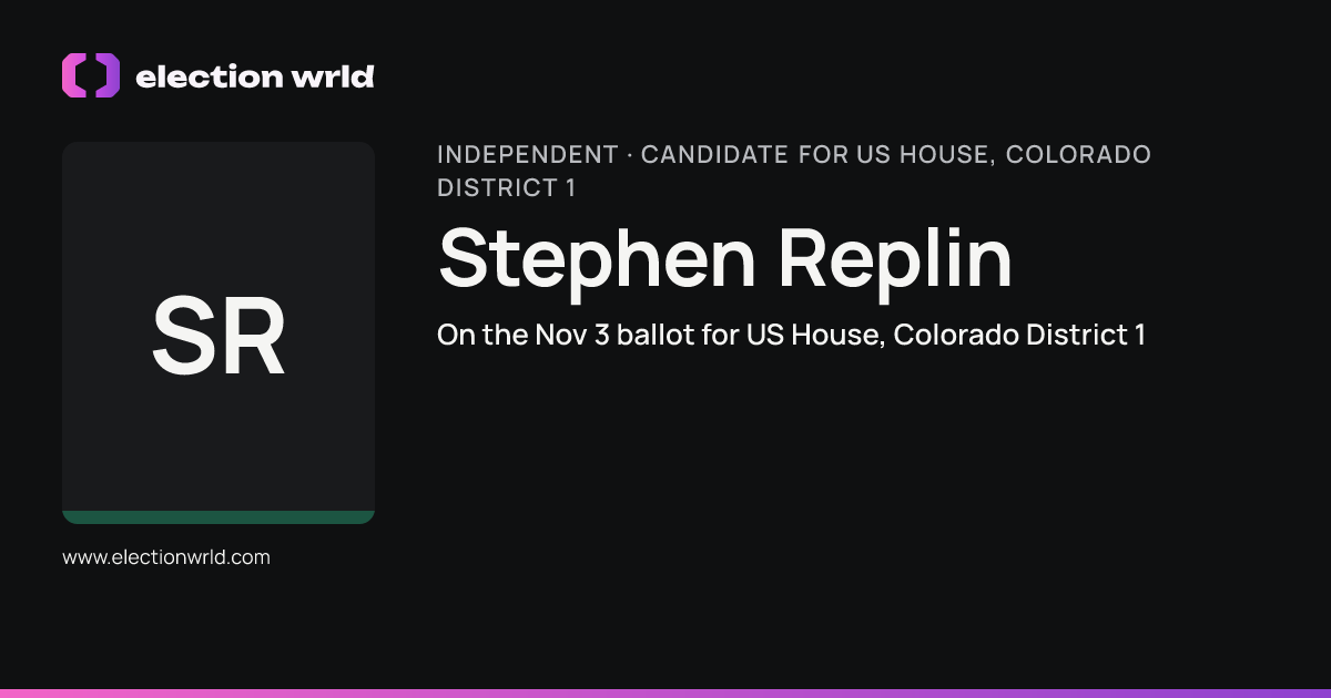 Profile card for Stephen Replin