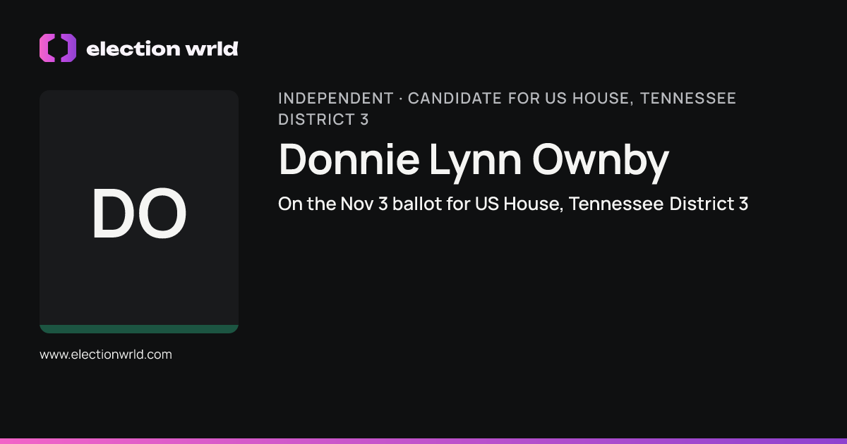 Profile card for Donnie Lynn Ownby