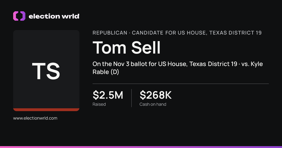 Profile card for Tom Sell