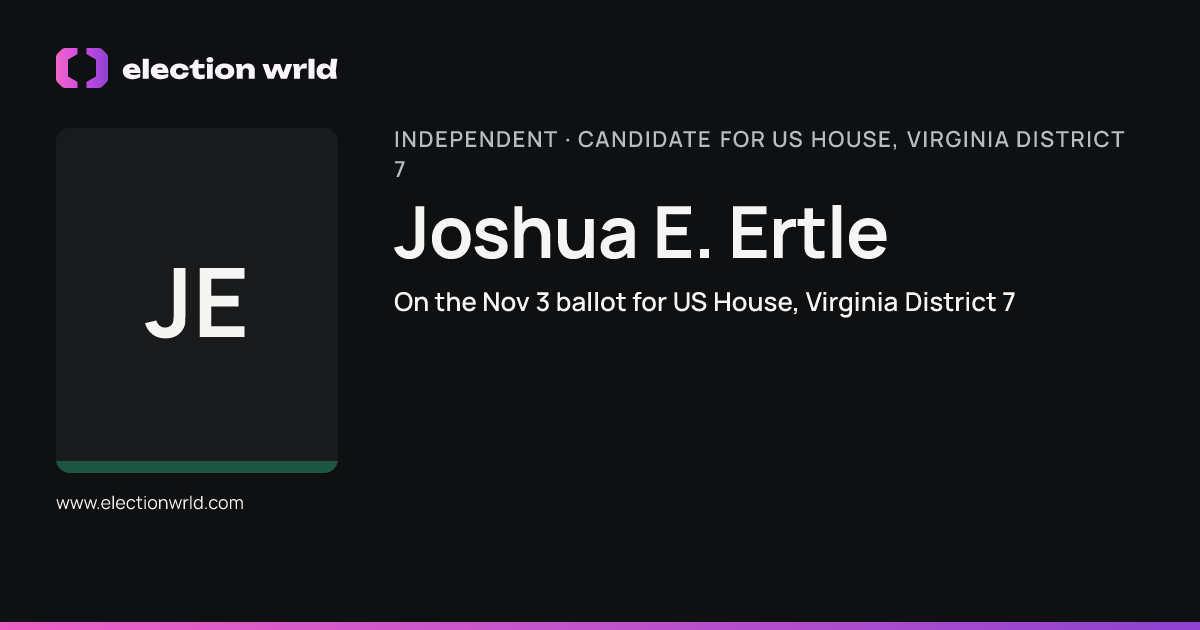 Profile card for Joshua E. Ertle