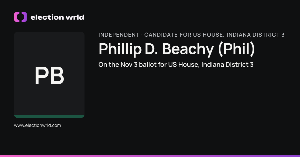 Profile card for Phillip D. Beachy (Phil)