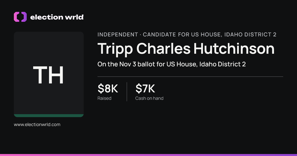 Profile card for Tripp Charles Hutchinson