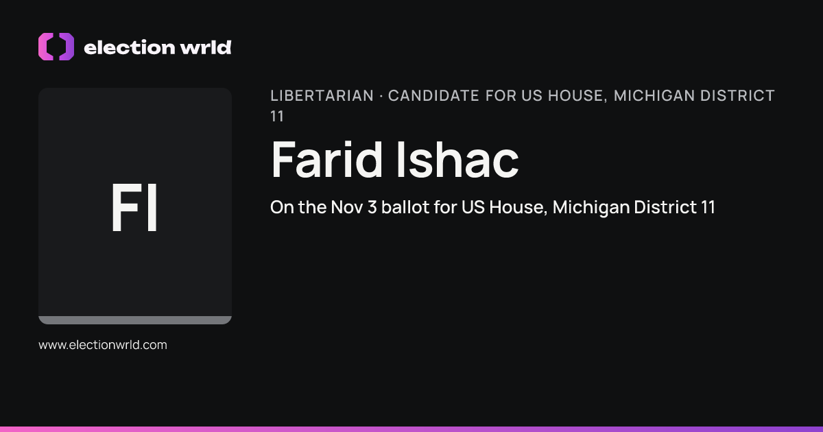 Profile card for Farid Ishac