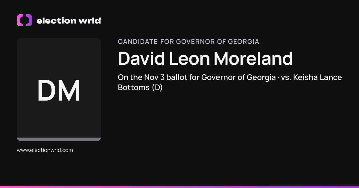 Profile card for David Leon Moreland