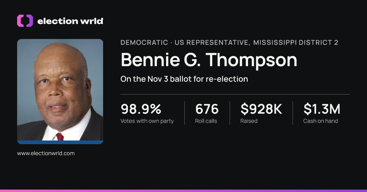 Profile card for Bennie G. Thompson