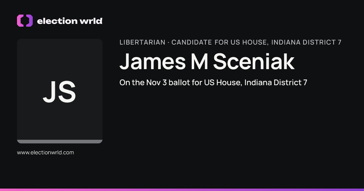 Profile card for James M Sceniak