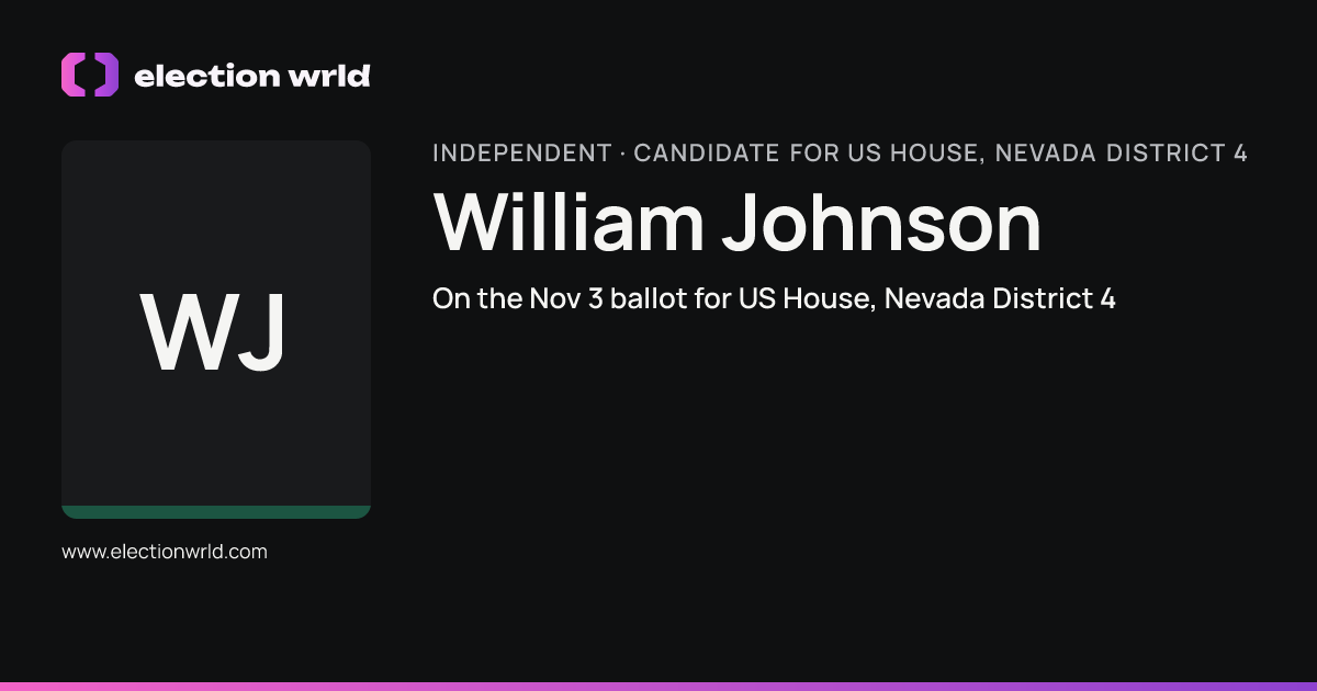 Profile card for William Johnson