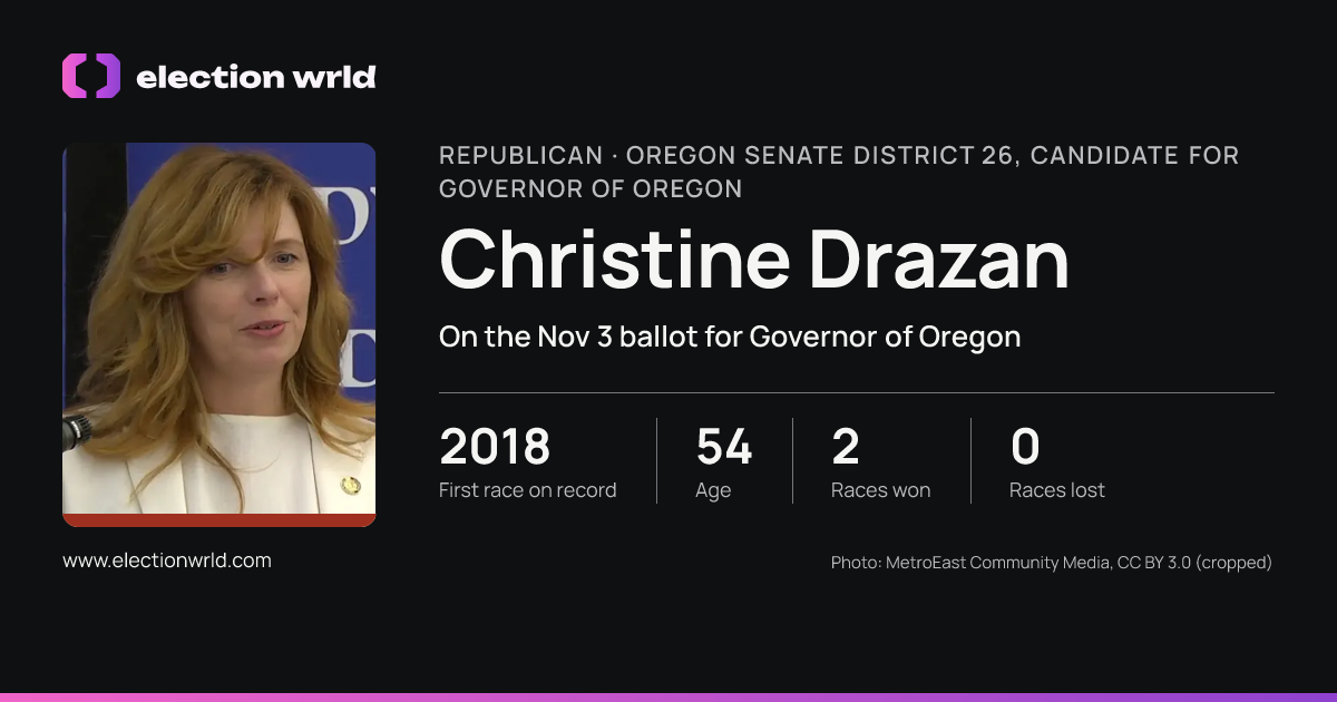 Profile card for Christine Drazan