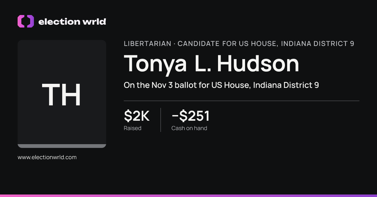 Profile card for Tonya L. Hudson