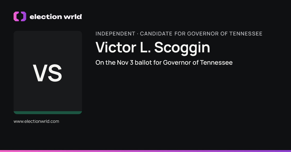 Profile card for Victor L. Scoggin