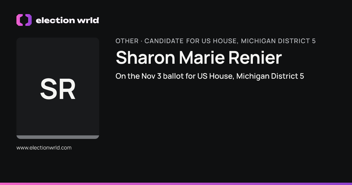 Profile card for Sharon Marie Renier