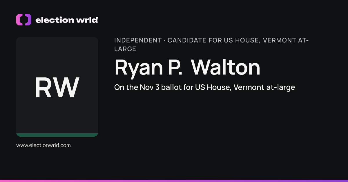 Profile card for Ryan P. Walton
