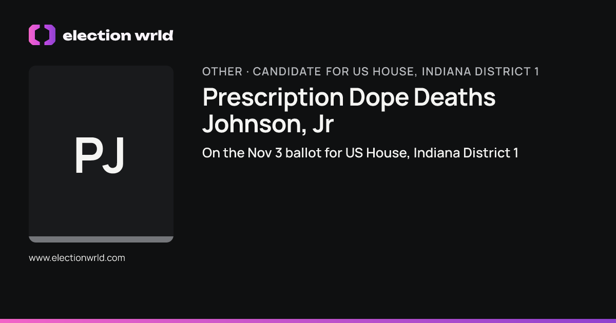Profile card for Prescription Dope Deaths Johnson, Jr