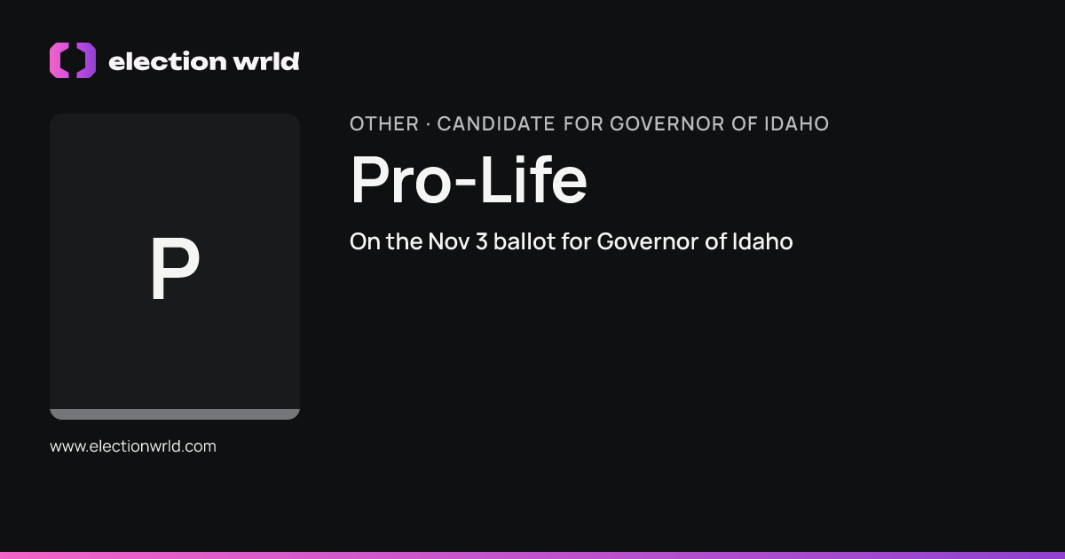 Profile card for Pro-Life