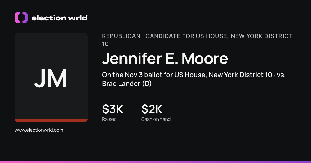 Profile card for Jennifer E. Moore