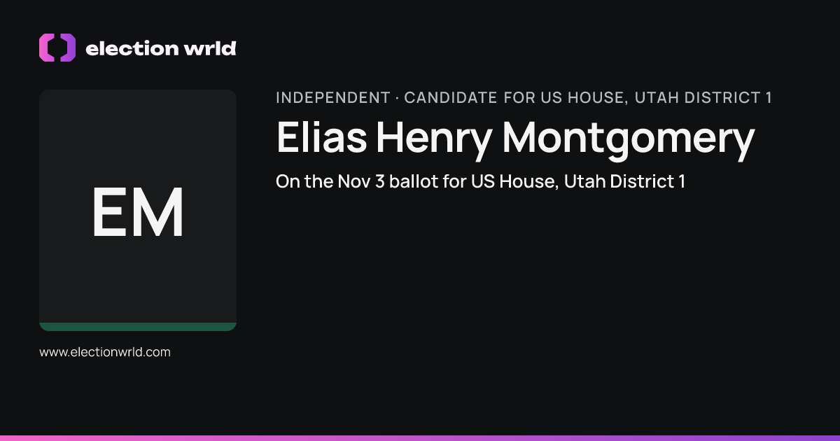 Profile card for Elias Henry Montgomery