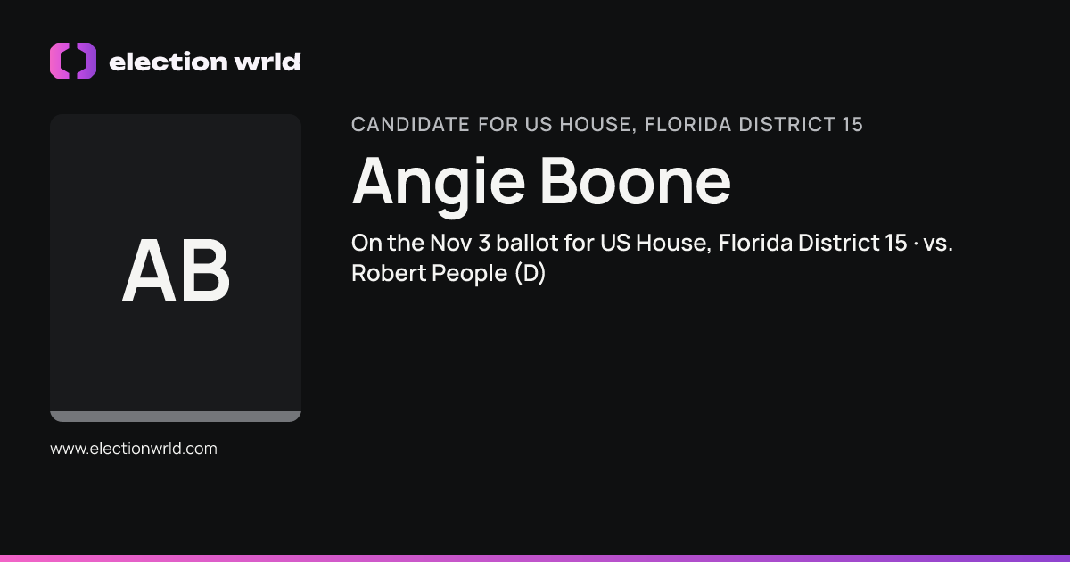 Profile card for Angie Boone