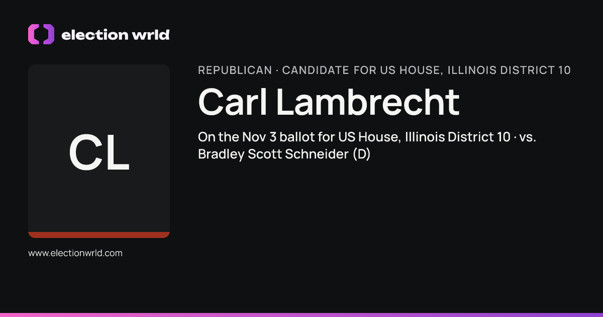 Profile card for Carl Lambrecht