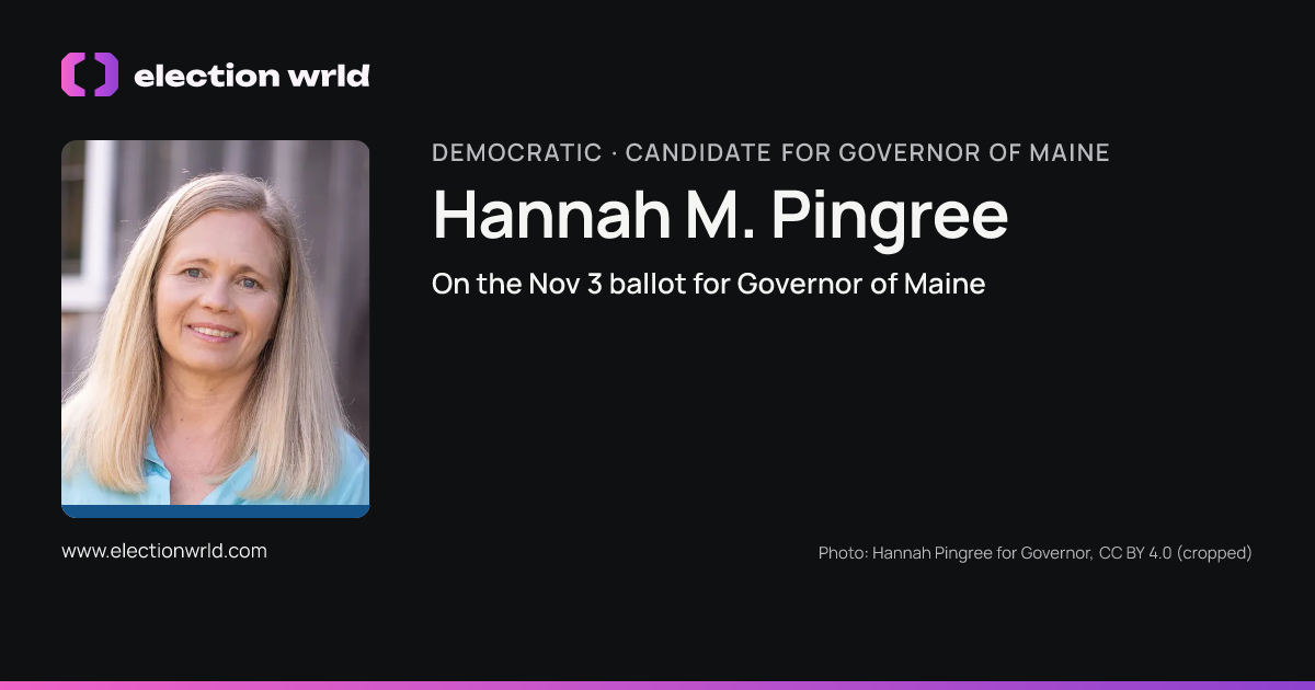 Profile card for Hannah M. Pingree