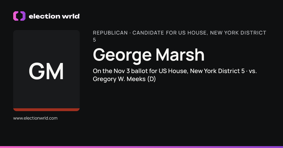 Profile card for George Marsh