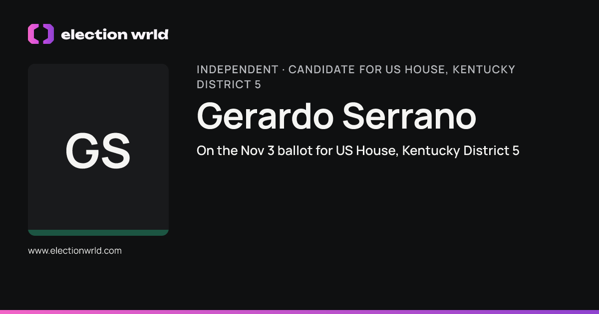 Profile card for Gerardo Serrano