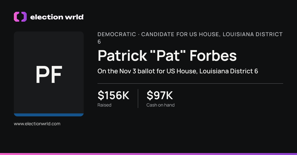 Profile card for Patrick "Pat" Forbes