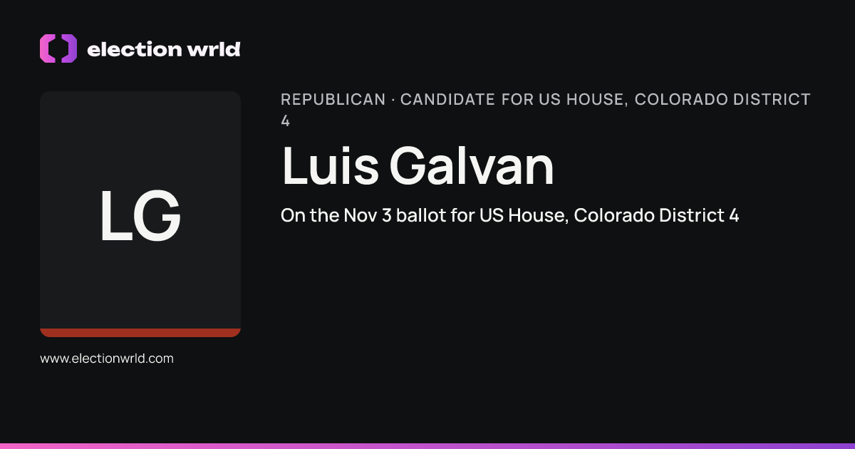 Profile card for Luis Galvan