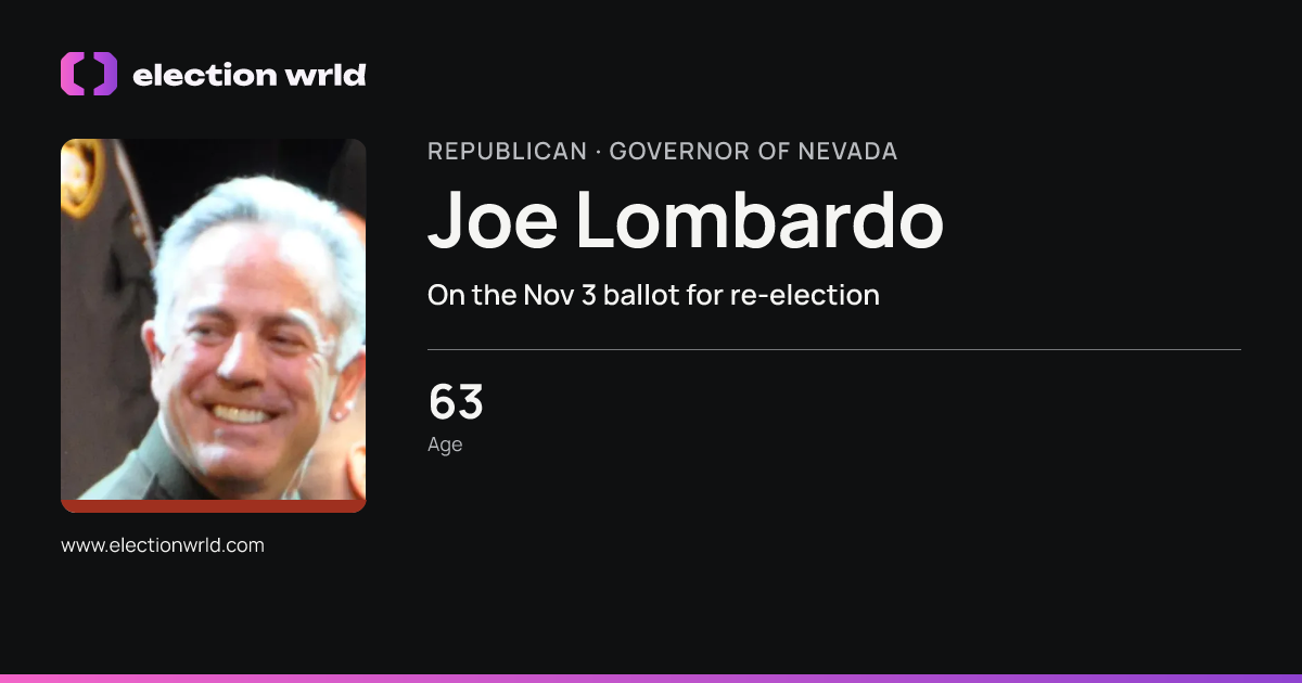 Profile card for Joe Lombardo