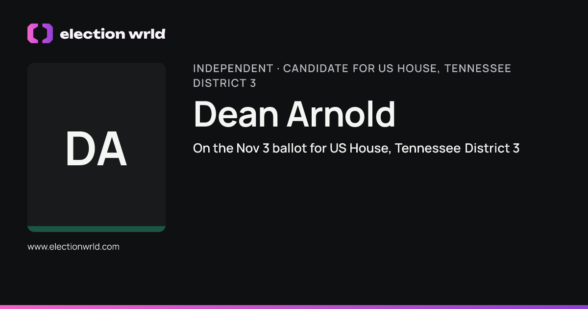 Profile card for Dean Arnold