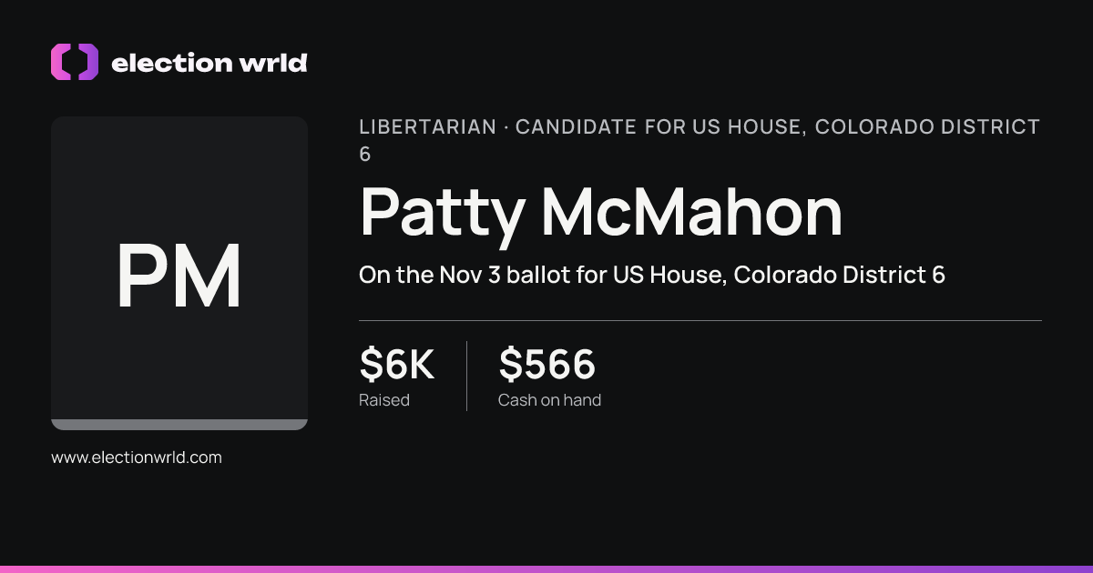 Profile card for Patty McMahon