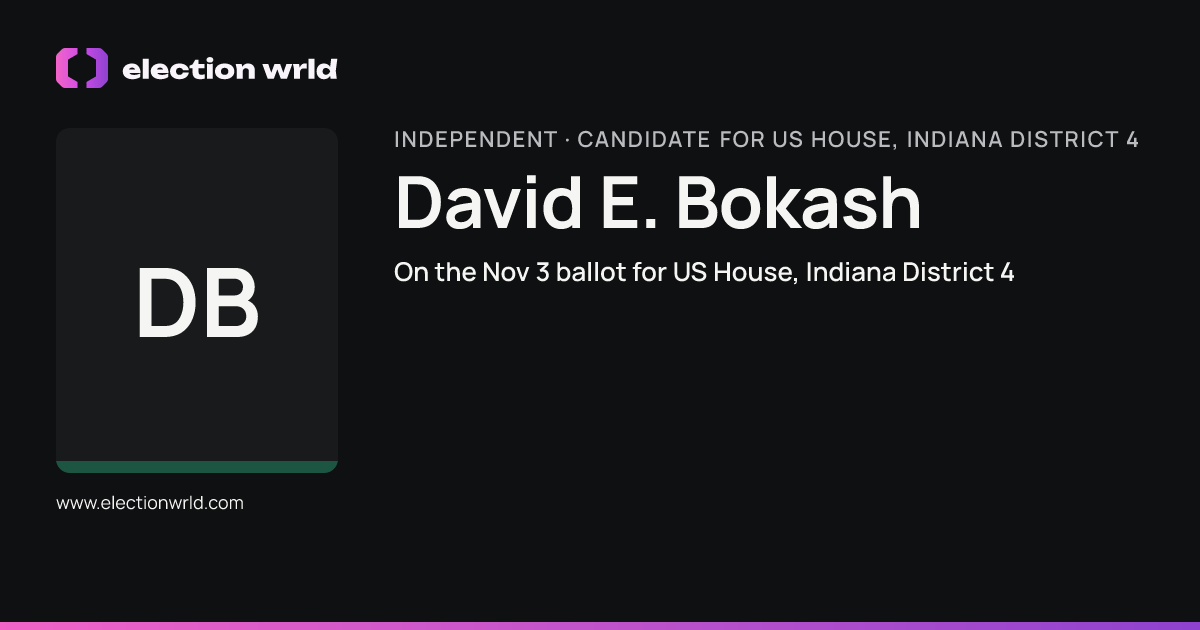 Profile card for David E. Bokash