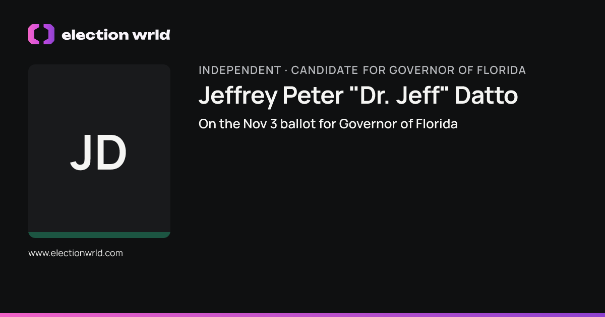 Profile card for Jeffrey Peter "Dr. Jeff" Datto