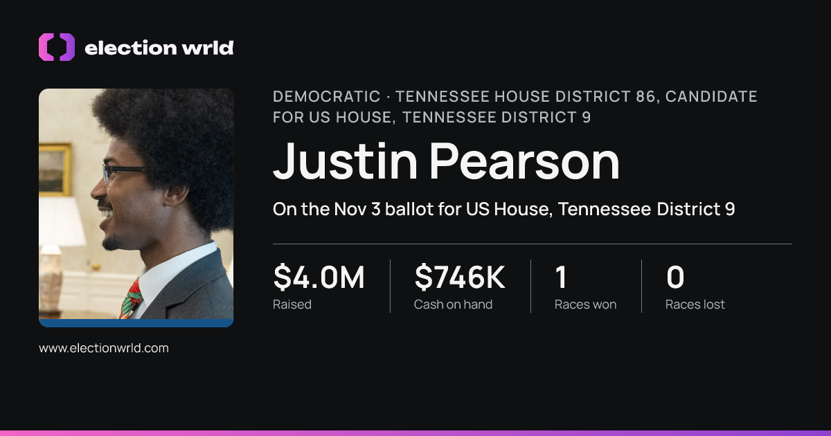 Profile card for Justin Pearson