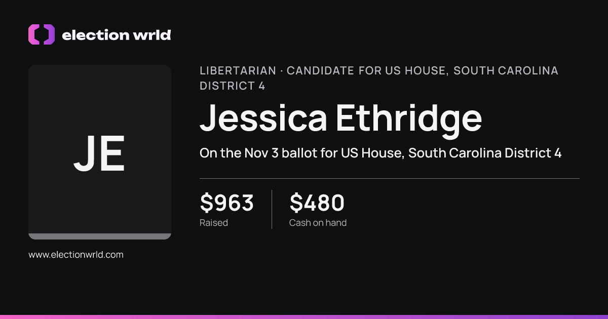 Profile card for Jessica Ethridge